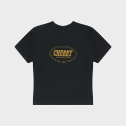 Cherry Women'S-Adventure Team Baby Tee (Black)