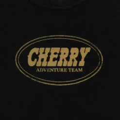 Cherry Women'S-Adventure Team Baby Tee (Black)