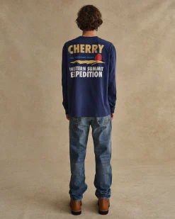 Cherry Tees & Long Sleeves-Adventure Team L/S T-Shirt (Navy)