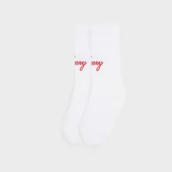 Cherry Accessories-American Classic Socks (White/Red)