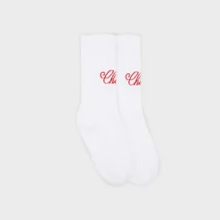 Cherry Accessories-American Classic Socks (White/Red)