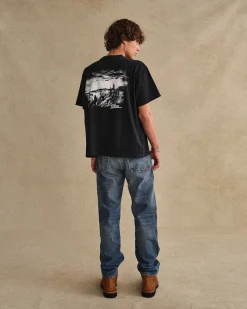 Cherry Tees & Long Sleeves-American Outdoorsman Boxy Tee (Black)