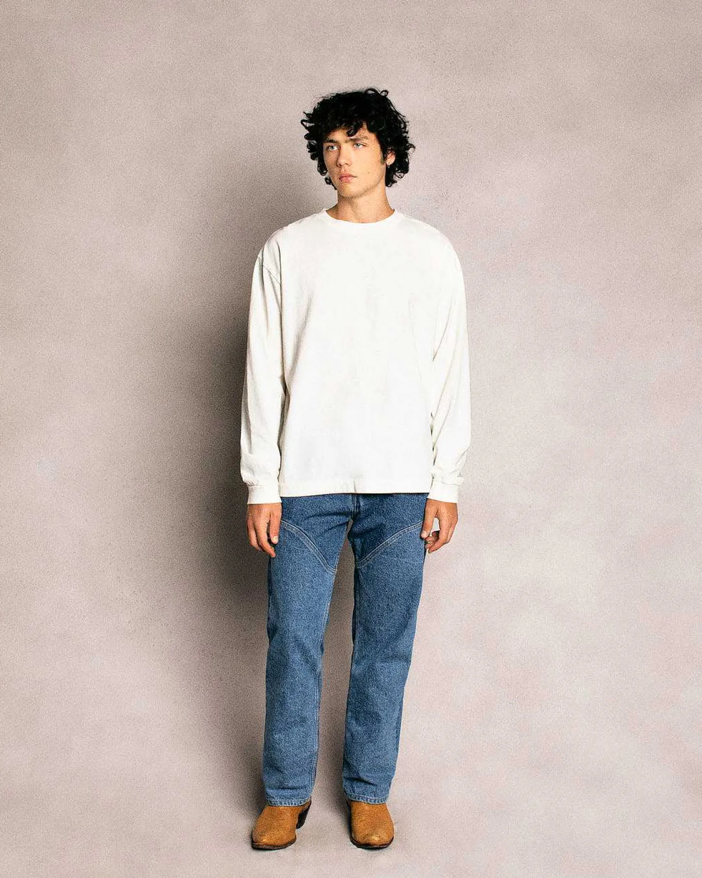 Cherry Tees & Long Sleeves-Basic L/S T-Shirt (Vintage White)