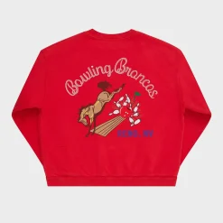 Cherry Sweatshirts-Bowling Broncos Crewneck (Cardinal)