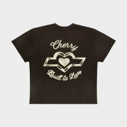 Cherry Women'S-Built To Love Thermal Baby Tee (Espresso)