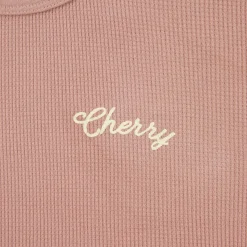 Cherry Women'S-Built To Love Thermal Baby Tee (Rose)