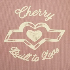 Cherry Women'S-Built To Love Thermal Baby Tee (Rose)