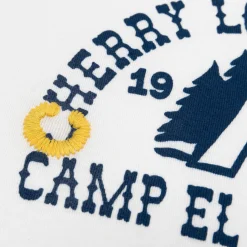 Cherry Women'S-Camp Ringer Baby Tee (White/Red)