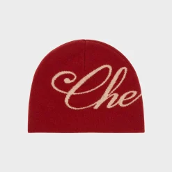 Cherry Headwear-Cashmere Skull Cap Beanie (Red)