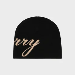 Cherry Headwear-Cashmere Skull Cap Beanie (Black)