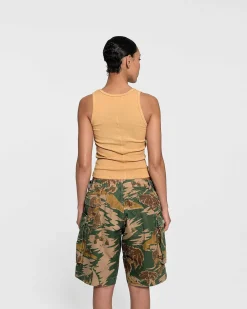 Cherry Women'S-Chain Stitch Tank Top (Gold)