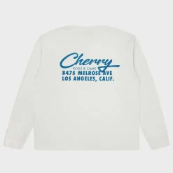 Cherry Tees & Long Sleeves- Cams Pocket L/S T-Shirt (Vintage White)