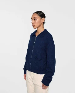 Cherry Jackets-Cotton Knit Club Jacket (Royal Blue)