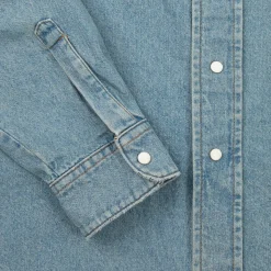 Cherry Shirting-Denim Overshirt (Indigo)