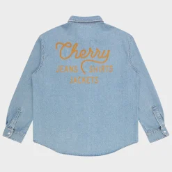 Cherry Shirting-Denim Overshirt (Indigo)