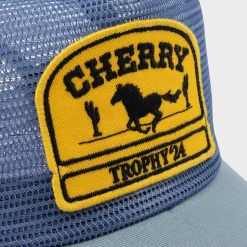 Cherry Accessories-Desert Horse Full Mesh Trucker Hat (Blue)