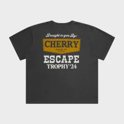 Cherry Tees & Long Sleeves-Escape Boxy Tee (Ash)