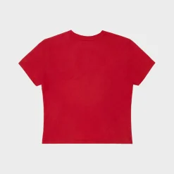 Cherry Women'S-Flying Baby Tee (Vintage Red)