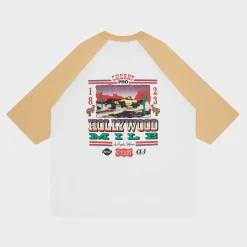Cherry Tees & Long Sleeves-Hollywood Mile Baseball Tee (Camel)