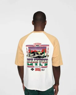 Cherry Tees & Long Sleeves-Hollywood Mile Baseball Tee (Camel)