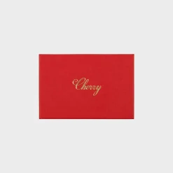 Cherry Accessories-Leather Card Holder (Red)