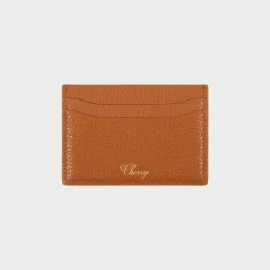 Cherry Accessories-Leather Card Holder (Saddle Brown)