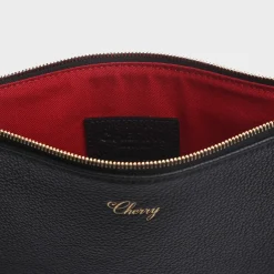 Cherry Accessories-Leather Pouch (Black)