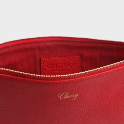 Cherry Accessories-Leather Pouch (Red)