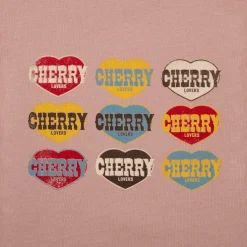 Cherry Women'S-Lovers Boxy Baby Tee (Rose)