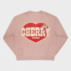 Cherry Sweatshirts-Lovers Crewneck (Rose)