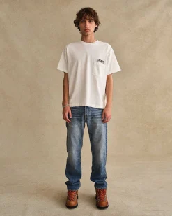 Cherry Tees & Long Sleeves-Mountain Expedition Boxy Pocket Tee (White)