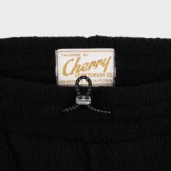 Cherry Sweatpants-Mountain Sherpa Pants (Black)