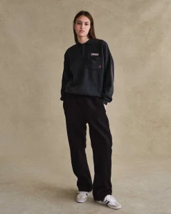 Cherry Sweatpants-Mountain Sherpa Pants (Black)