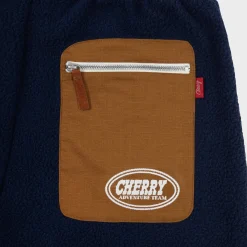 Cherry Sweatpants-Mountain Sherpa Pants (Navy)