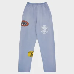 Cherry Sweatpants-Off Road Raw Edge Sweatpants (Dusty Blue)