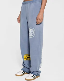 Cherry Sweatpants-Off Road Raw Edge Sweatpants (Dusty Blue)
