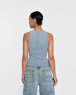 Cherry Women'S-Off Road Tank Top (Dusty Blue)