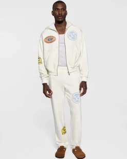Cherry Sweatshirts-Off Road Zip-Up Hoodie (Vintage White)