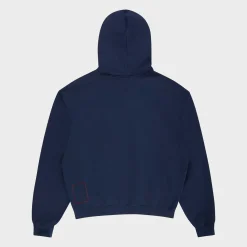 Cherry Sweatshirts-Outdoorsman Henley Hoodie (Navy)