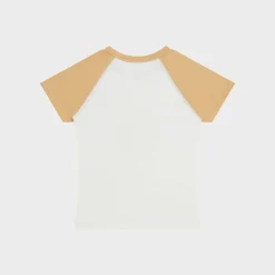 Cherry Women'S-Raglan Baby Tee (Camel)