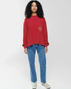 Cherry Tees & Long Sleeves-Ranch Thermal Shirt (Red)