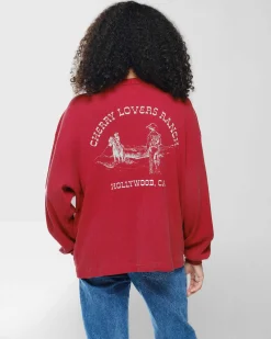 Cherry Tees & Long Sleeves-Ranch Thermal Shirt (Red)
