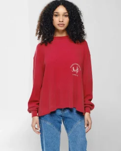 Cherry Tees & Long Sleeves-Ranch Thermal Shirt (Red)