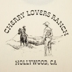 Cherry Tees & Long Sleeves-Ranch Thermal Shirt (Vintage White)