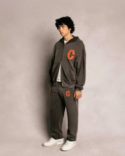 Cherry Sweatshirts-Ranch Wear Zip-Up Hoodie (Espresso)
