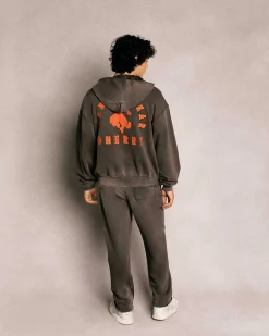 Cherry Sweatshirts-Ranch Wear Zip-Up Hoodie (Espresso)