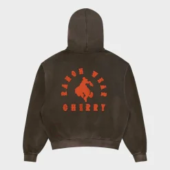Cherry Sweatshirts-Ranch Wear Zip-Up Hoodie (Espresso)