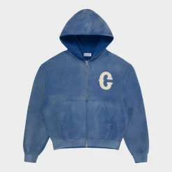 Cherry Sweatshirts-Ranch Wear Zip-Up Hoodie (Royal)