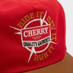 Cherry Headwear-Ride It Rev It 5 Panel (Red)