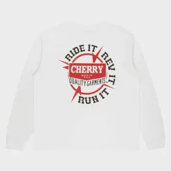 Cherry Tees & Long Sleeves-Ride It, Rev It Pocket L/S T-Shirt (White)